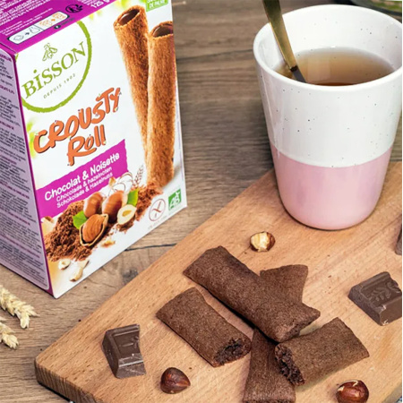 Crousty Roll cu cacao și alune - fara gluten 125g