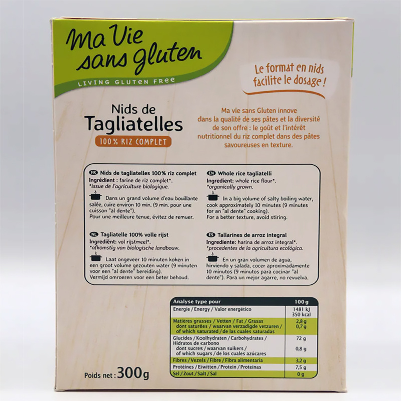 Paste fara gluten - Tagliatelle de orez integral