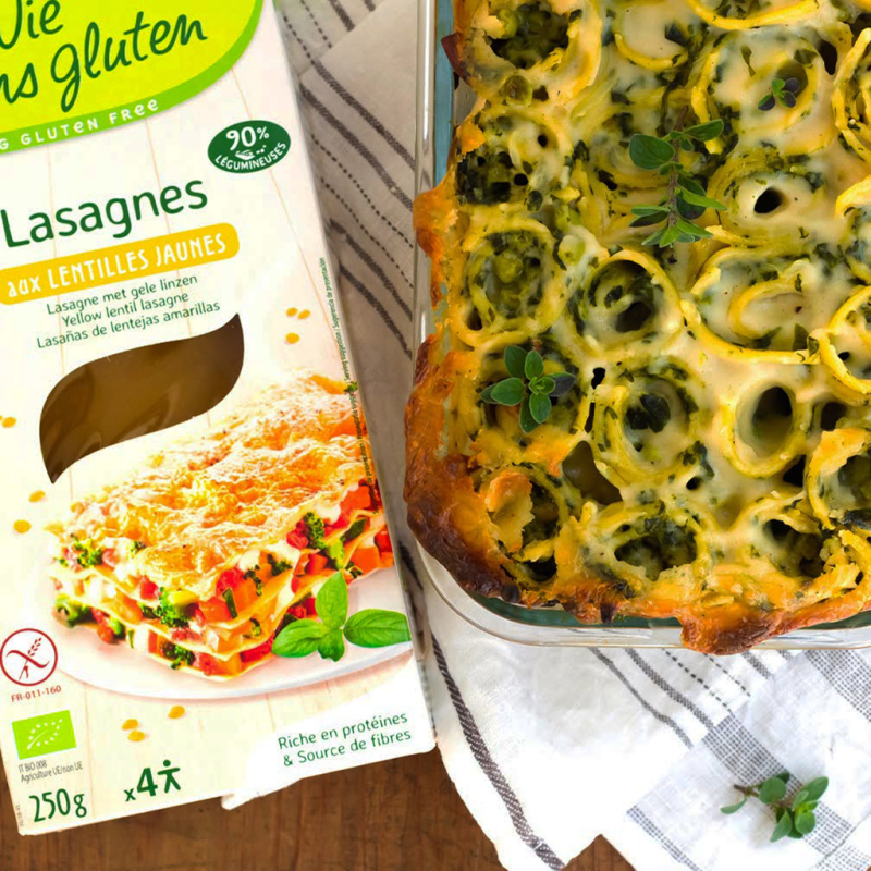 Paste fara gluten – Lasagna din linte galbena