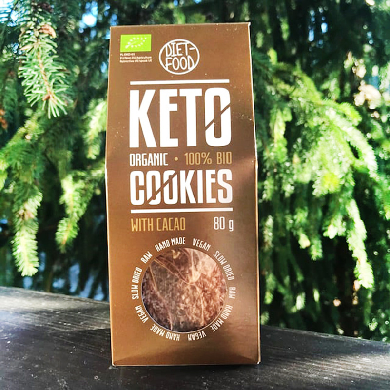 Crackers keto cu cacao