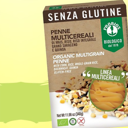 Paste fara gluten – Penne multicereale 250g Probios