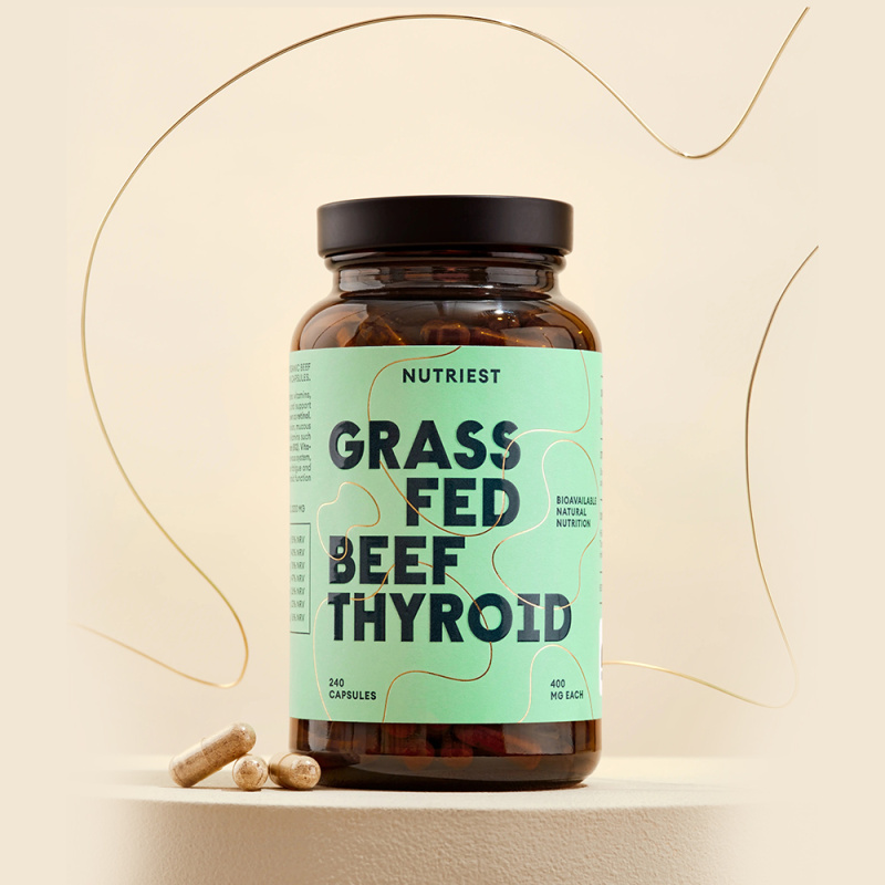 Grass fed Beef THYROID 240 capsule – supliment alimentar