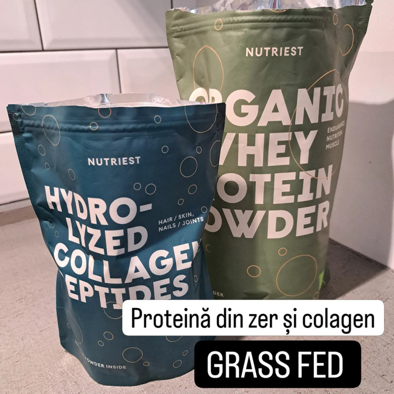 Proteina din zer, si colagen grass fed