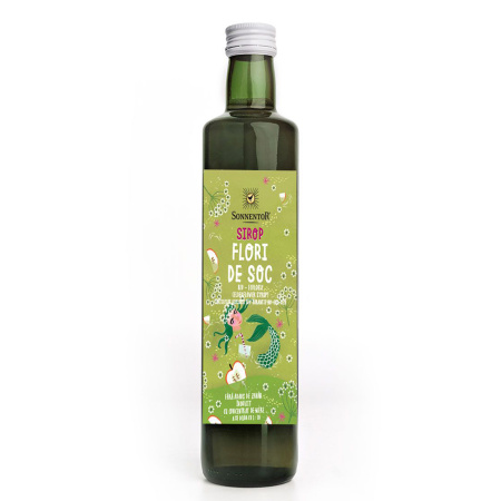 Sirop de soc fara zahar, certificat bio 500ml