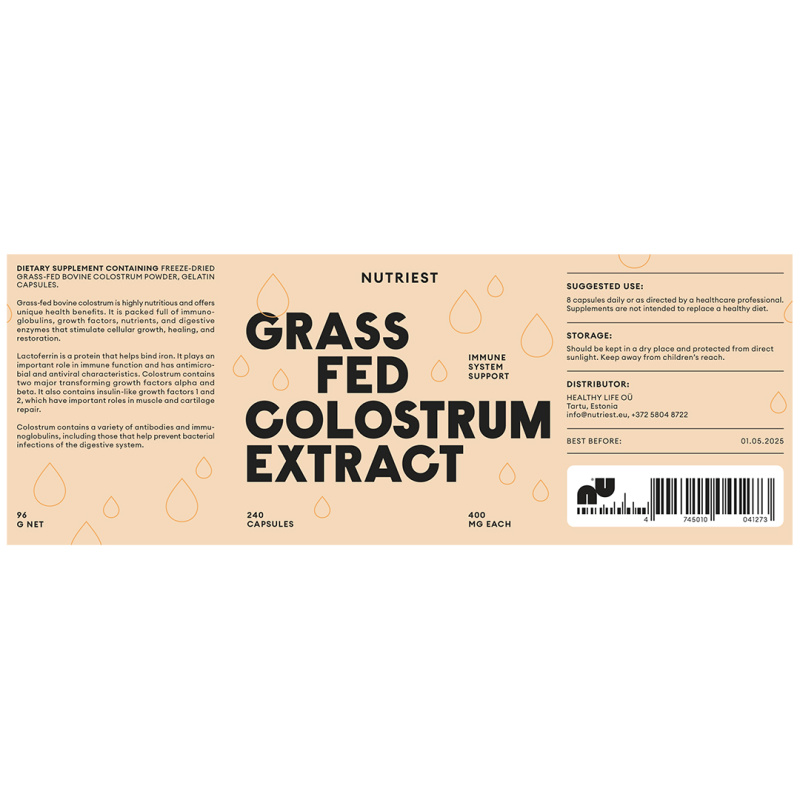 Grass fed Colostrum supliment pentru imunitate 240cps